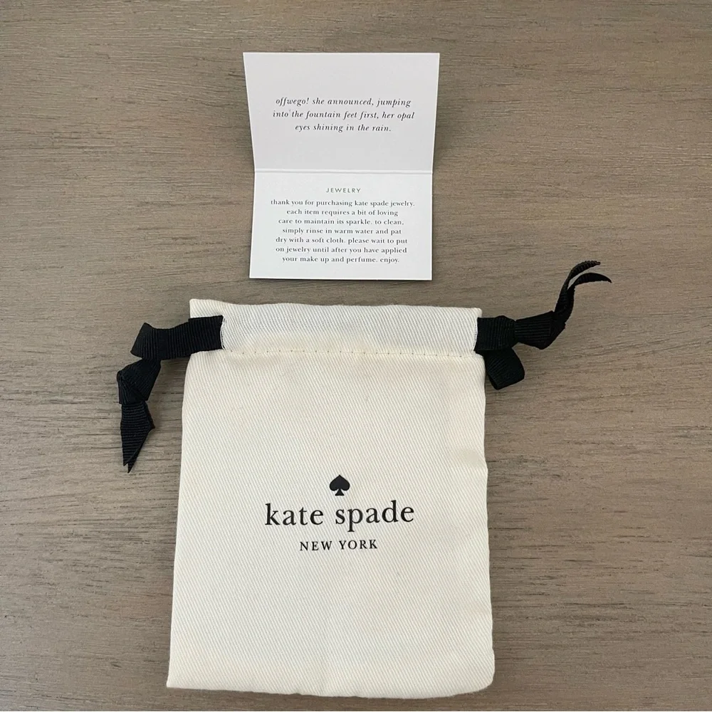 Kate Spade Blue Green New York Cause A Stir Stone Pendant Necklace - Picture 4 of 5